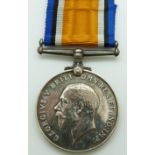 British Army WWI War  Medal named to 2161 Pte A V Strickland Glosters/ Gloucestershire Regiment