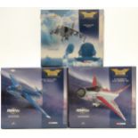Three Corgi The Aviation Archive Jet Fighter Power 1:72 scale diecast model aeroplanes EE