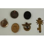 German Nazi Third Reich badges including two wound examples etc together with two Ottoman /
