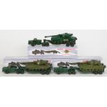 Three Dinky Supertoys diecast model Tank Transporters 660 and Chieftain Tanks, all in reproduction