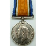 British Army WWI War Medal named to 24535 Pte S J Hunt Glosters/ Gloucestershire Regiment