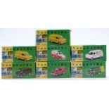 Seven Vanguards 1:43 scale limited edition diecast model vans, all in original boxes.