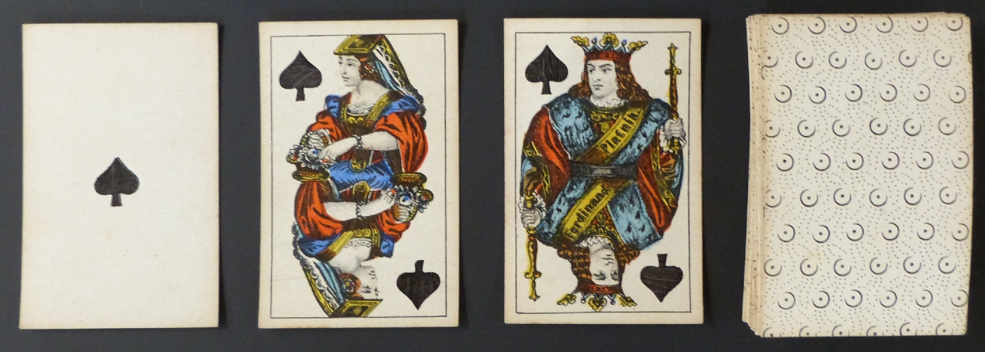 Ferdinand Piatnik, Vienna, Austria playing cards. Vienna pattern. French suit signs. Double ended