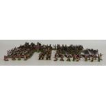 Approximately 300 1:72 scale 20mm hand painted diorama soldiers, cannon and accessories including