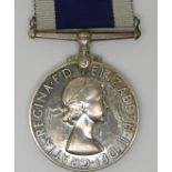 Royal Navy, Elizabeth II Long Service and Good Conduct Medal, named to 88580 B P Ryan, HMS