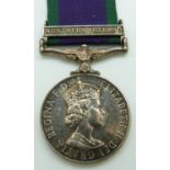 British Army General Service Medal (1964) with clasp for Northern Ireland, named to 24254168 Pte T M