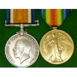 Royal Navy WWI medals comprising the War Medal and Victory Medal, named to 14935 W F Cole, RN