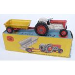 Corgi Toys diecast model Gift Set 7 Massey-Ferguson 65 Tractor And Tipper Trailer with red and cream