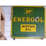 BP Energol motor oil vintage sign, 61 x 61cm