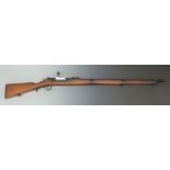 Portuguese Steyr Kropatschek model 1886 8mm bolt action rifle with receiver stamped 'OE.W.F.G. Steyr