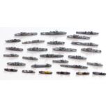 Twenty-seven Neptun and similar diecast model waterline ships including military and merchant,