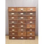 Amona office/shopfitting/haberdashery Stolzenberg oak filing cabinet with lift and slide fronts with