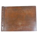 German WWII Nazi Third Reich leather covered photo album for 1940