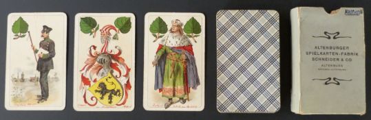 Altenburger Spielkarten-Fabrik Schneider & Co, Altenburg, Germany playing cards. Non standard cards.