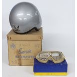 Vintage Everoak Racemaster helmet size 7 1/8 in original box, together with a set of Baruffaldi