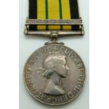 British Army Africa General Service Medal with clasp for Kenya, named to 18123615 Pte Kipruto
