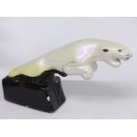 Glazed ceramic possibly ex showroom display Jaguar, length 55cm