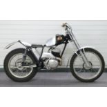 1969 Cotton 37A lightweight 250cc trial motorcycle with black painted frame and custom aluminium