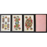 Elso Magyar Kartya Gyar Reszveny Tarsulat, Budapest, Hungary playing cards. German suits. Wilhelm