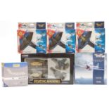 Five Corgi diecast model aeroplanes and aircraft sets comprising three The Aviation Archive Battle