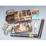 Collection of mainly salmon fishing and rod repair accessories
