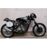 Circa 1950's Velocette KSS classic racer motorcycle, built by Norman McClement circa 1980 using a