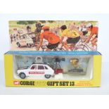 Corgi Toys diecast model Gift Set 13 Renault R16 Tour De France Paramount Film Unit with black and