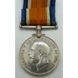 British Army WWI War Medal named to 31412 Pte O Manners Glosters/ Gloucestershire Regiment