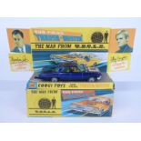 Corgi Toys diecast model The Man From UNCLE Gun Firing 'Thrush Buster' with purple body, lemon