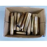 Twenty .458 WIN MAG brass rifle cartridge cases