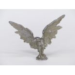 Chrome vintage car mascot formed as an eagle, height 13cm