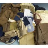 Four boxes of Harrow School Sports Kit together with British Army WWII Uniform/Tunic for Welsh