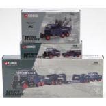 Three Corgi Heavy Haulage Pickfords diecast model vehicles and vehicle sets, two Scammell Contractor