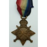 British Army WWI 1914/1915 Star named to 13872 Pte G Price 8th Battalion Glosters/ Gloucestershire