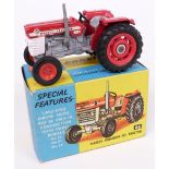Corgi Toys diecast model Massey-Ferguson '165' Tractor with red body and hubs 66, in original box