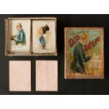 McLoughlin Bros, New York, USA The Game of Old Bachelor playing cards. Square corners. Plain pink