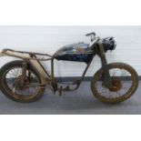 1960 Cotton Vulcan road motorcycle project, frame number 66920