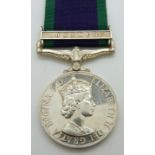 Royal Marines General Service Medal with clasp for Borneo, named to 15989 R Tommins, RM