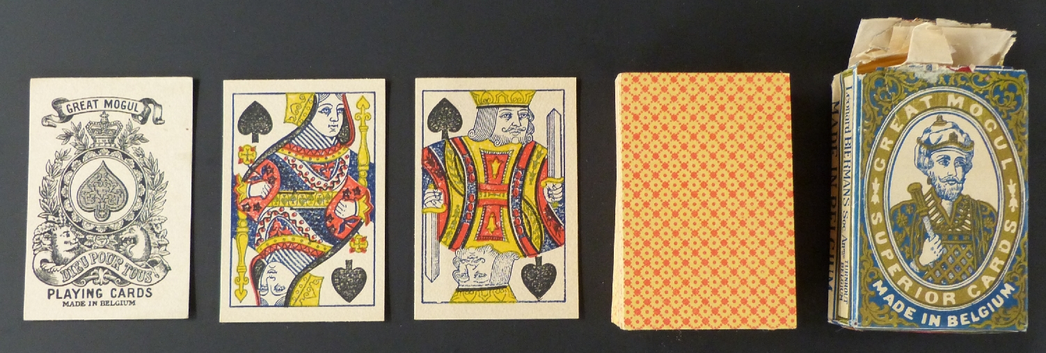 Playing Cards. Belgium. Leonard Biermans, Turnhout for the Belgian Overseas Trading Company. Pack of