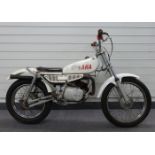 Circa 1975 Yamaha TY80 schoolboy trails motorcycle, the vendor advises this has been fitted with a