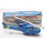 Louis Marx & Co battery operated Chop Chop Helicopter, in original box