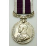 British Army Meritorious Service Medal named to 169700 Cpl R L Pughe Royal Engineers