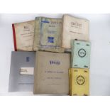 Five car and similar manuals comprising Daimler 2 1/2 litre V8 saloon, Triumph 2000 & 2.5PI, Rolls