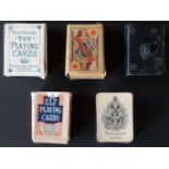 Woolley & Co, London, England.  Small ‘toy’ playing cards. Double-ended red and black courts. 52