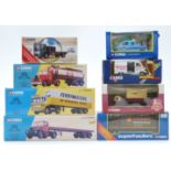 Eight Corgi and Corgi Classics diecast model commercial vehicles including British Railways,