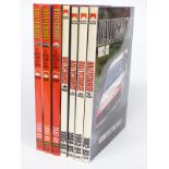 Seven Rallycourse yearbooks from 1982 to 1990
