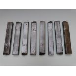 Eight Sten machine gun magazines