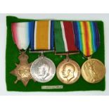 British Army WWI medals comprising the 1914/1915 Star, War Medal and Victory Medal named to 2586 Pte