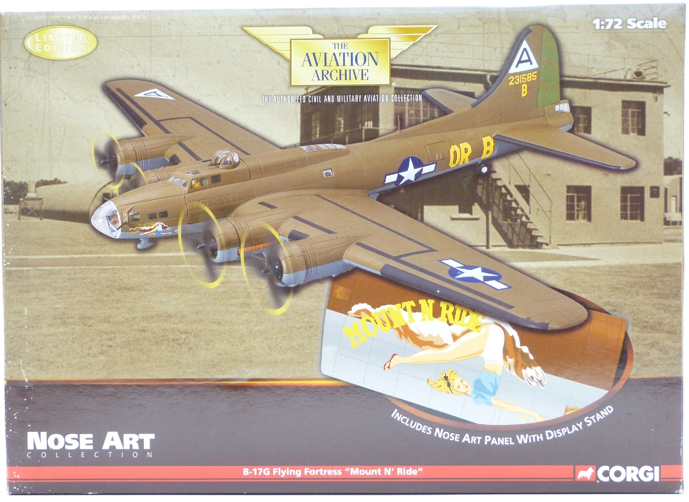 Corgi The Aviation Archive Nose Art Collection 1:72 scale limited edition diecast model B-17G Flying