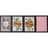 Dondorf, Frankfurt, Germany playing cards. Maker's name on jack of clubs. Rhineland pattern.